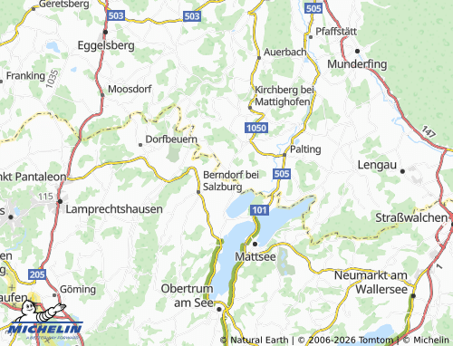 MICHELIN Perwang am Grabensee map - ViaMichelin