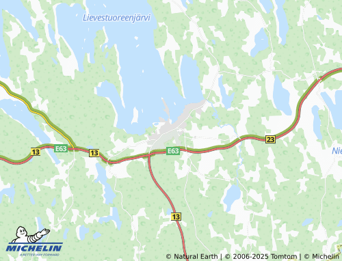 MICHELIN Lievestuore map - ViaMichelin