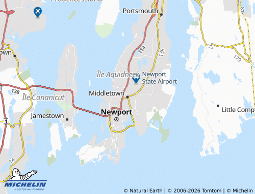 MICHELIN Middletown map - ViaMichelin
