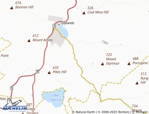 MICHELIN Parattah map - ViaMichelin