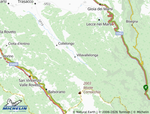 Mappa MICHELIN Villavallelonga - ViaMichelin