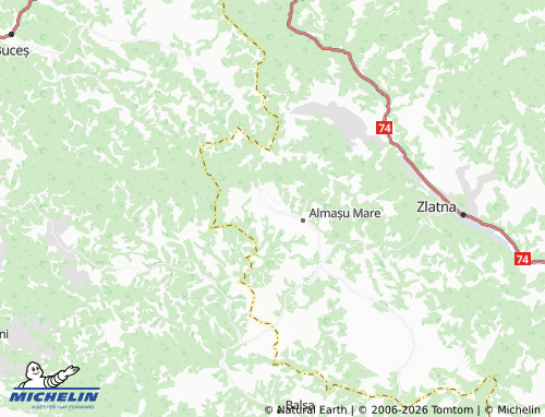 MICHELIN Brădet map - ViaMichelin