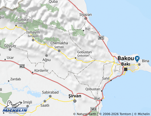 Carte MICHELIN Qobustan - ViaMichelin