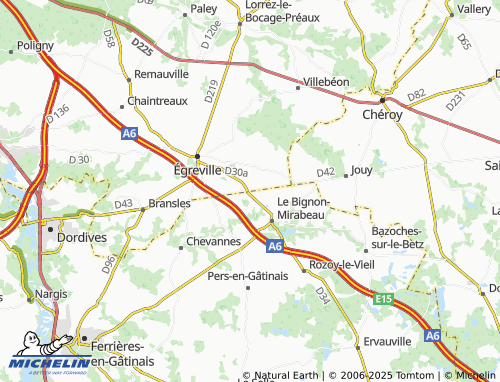 Carte MICHELIN Bouttecourt - ViaMichelin