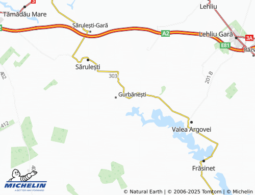 MICHELIN Coțofanca map - ViaMichelin