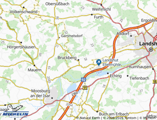 MICHELIN Bruckberg map - ViaMichelin