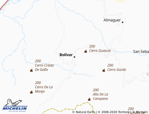 MICHELIN Bolívar map - ViaMichelin