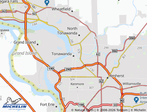 Carte MICHELIN Tonawanda - ViaMichelin