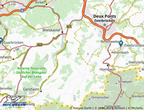 MICHELIN Freishauserhof map - ViaMichelin