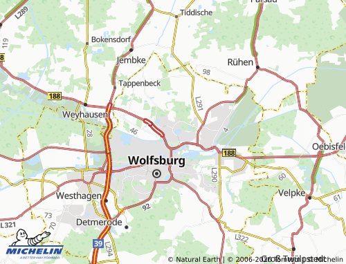 MICHELIN Tiergartenbreite map - ViaMichelin