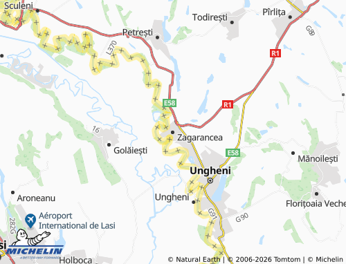 MICHELIN Zagarancea map - ViaMichelin