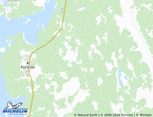 Carte MICHELIN Korsbäck - ViaMichelin