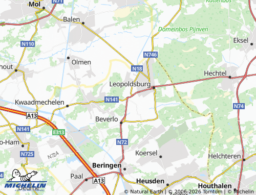 Mapa MICHELIN Heppen - ViaMichelin
