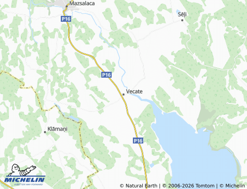 Mapa MICHELIN Vecates pagasts - ViaMichelin