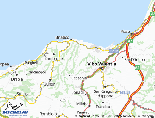 MICHELIN Pannaconi map - ViaMichelin