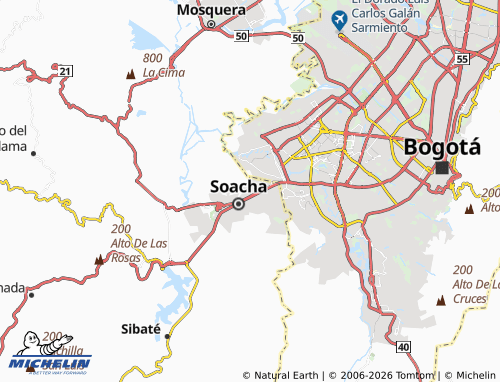 Carte MICHELIN Altos de Sacromonte - ViaMichelin