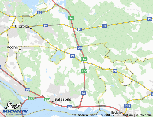 Mapa MICHELIN Tēraudi - ViaMichelin