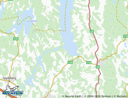 Mappa MICHELIN Mørkfoss - ViaMichelin