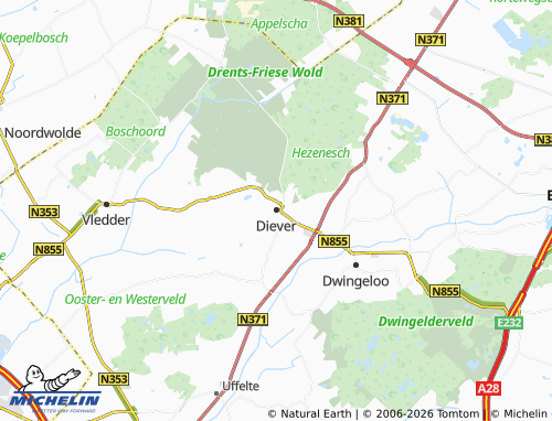 Carte MICHELIN Diever - ViaMichelin