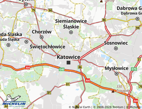 MICHELIN-Landkarte Koszutka - ViaMichelin