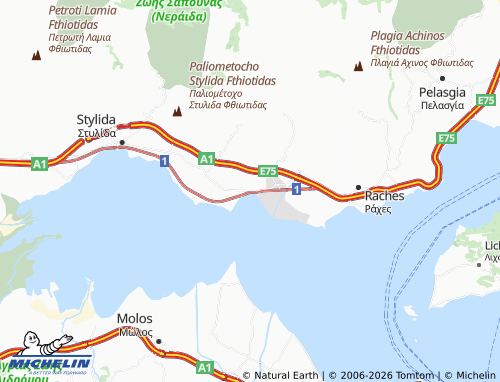 Mapa MICHELIN Karavomylos - ViaMichelin