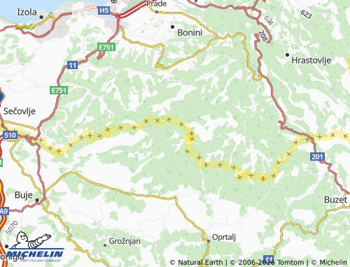Kaart MICHELIN Kućibreg - ViaMichelin