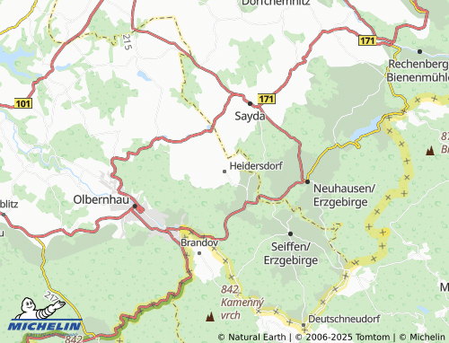 Carte MICHELIN Heidersdorf - ViaMichelin