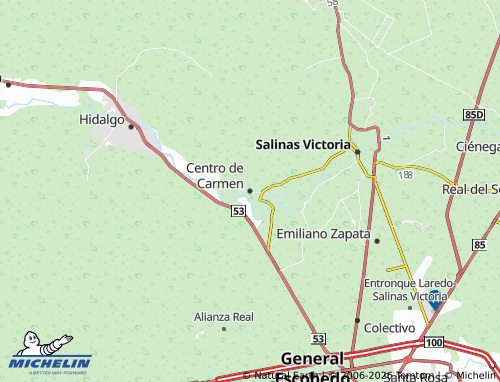 MICHELIN Centro de Carmen map - ViaMichelin
