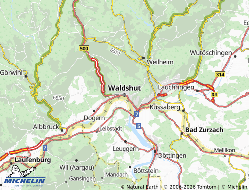 Mappa MICHELIN Waldshut - ViaMichelin