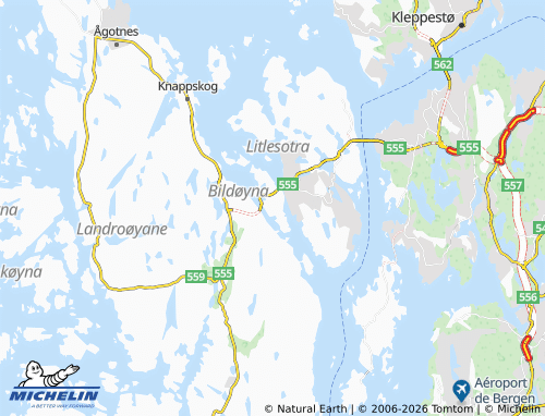 MICHELIN Bildøyna map - ViaMichelin