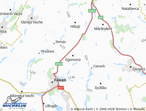 MICHELIN-Landkarte Egorovca - ViaMichelin