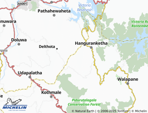 MICHELIN Warapitiya map - ViaMichelin