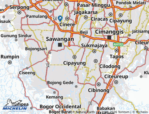 Carte MICHELIN Cipayung - ViaMichelin
