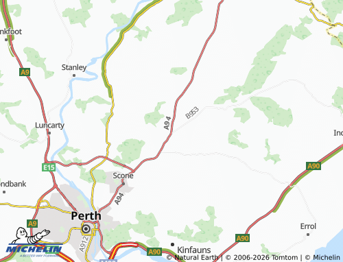Mapa MICHELIN Balbeggie - ViaMichelin