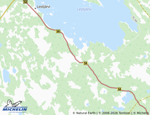 Carte MICHELIN Yli-Lesti - ViaMichelin