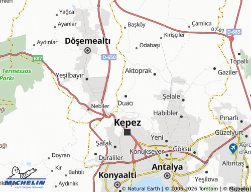 MICHELIN Duacı map - ViaMichelin