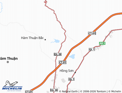 Mapa MICHELIN Hàm Trí - ViaMichelin