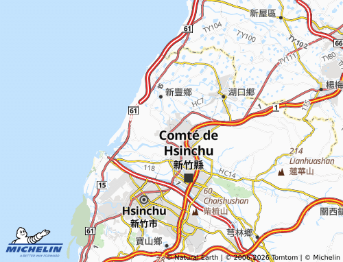 MICHELIN Shanci map - ViaMichelin