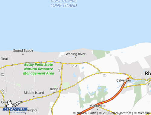 Mapa MICHELIN Wading River - ViaMichelin