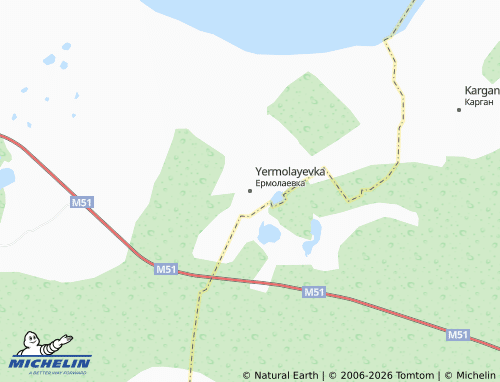 MICHELIN-Landkarte Yermolayevka - ViaMichelin