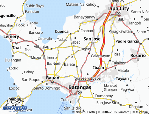MICHELIN Natunuan map - ViaMichelin