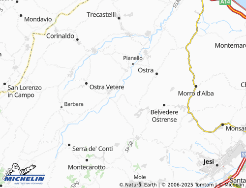 MICHELIN Vaccarile map - ViaMichelin