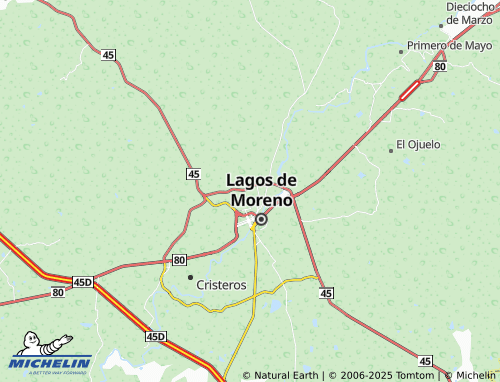 MICHELIN La Laguna, Lagos de Moreno map - ViaMichelin