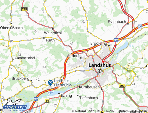 MICHELIN Ganslberg map - ViaMichelin