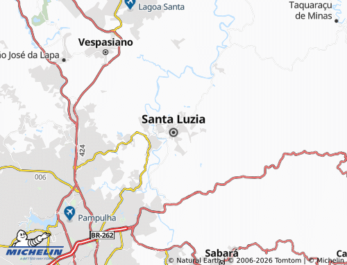 Mapa MICHELIN Santa Luzia - ViaMichelin