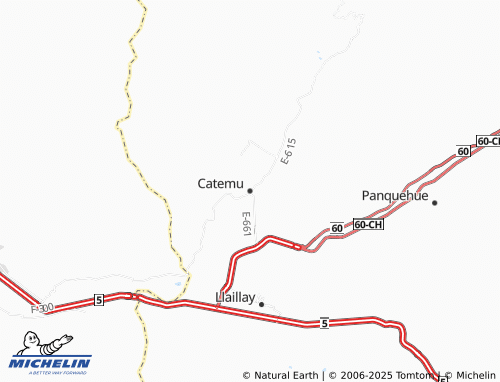MICHELIN Catemu map - ViaMichelin