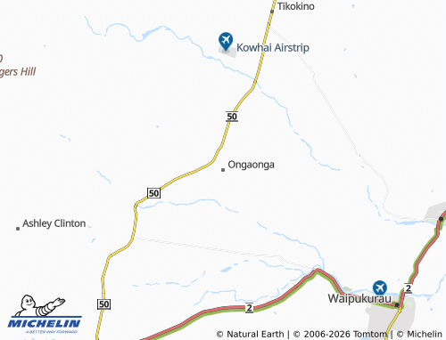 Mapa MICHELIN Ongaonga - ViaMichelin