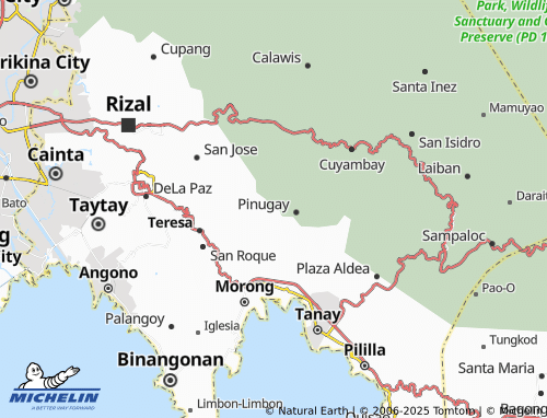 MICHELIN Lagundi map - ViaMichelin
