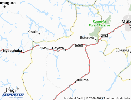 Carte MICHELIN Gayaza - ViaMichelin