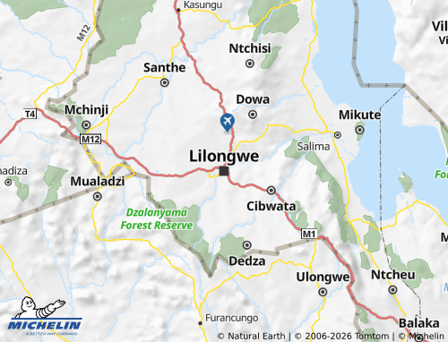 Mappa MICHELIN Lilongwe - ViaMichelin
